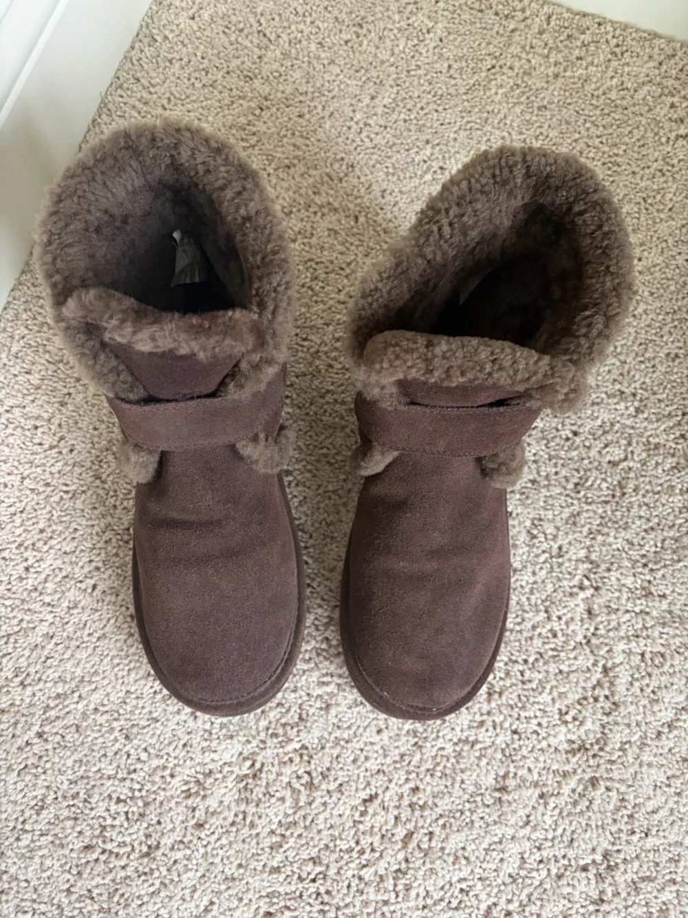 Michael Kors Dark Brown Women’s  Lined Suede Ankle Boots Size 10